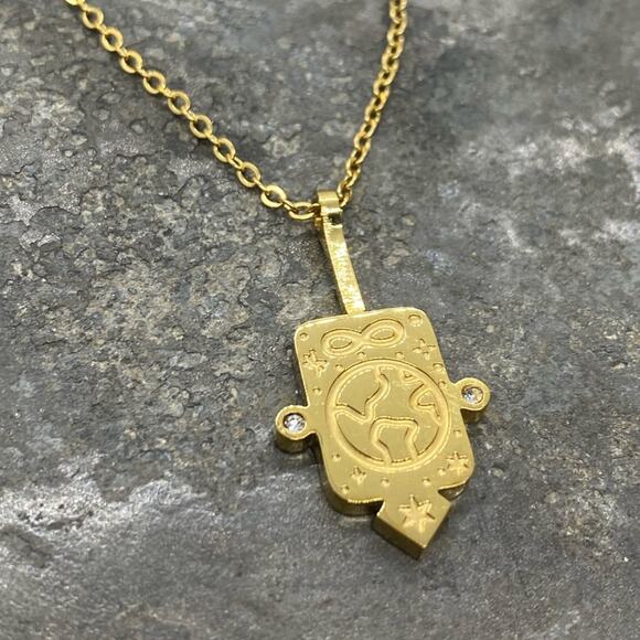 NEW Vintage Style World Tarot Pendant Layering Necklace - Picture 3 of 8